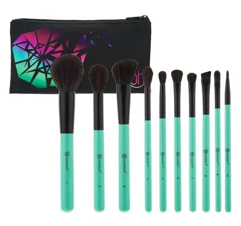 Producto - BH COSMETICS - AURORA LIGHTS 10 PIECE BRUSH SET + BAG