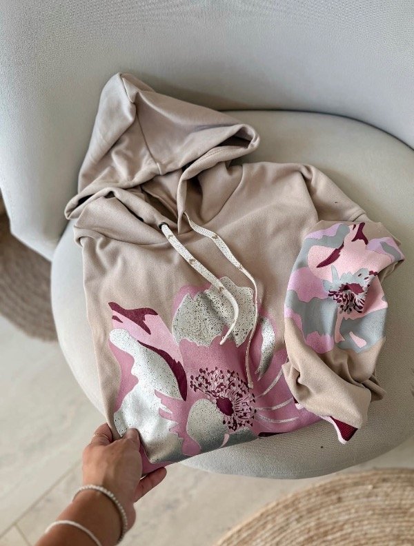 Producto - Buzo flowers visón