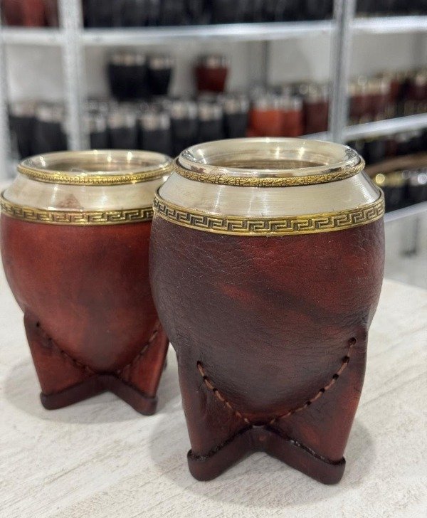 Producto - TORPEDO DE ALPACA Virola lisa doble anillo en bronce.