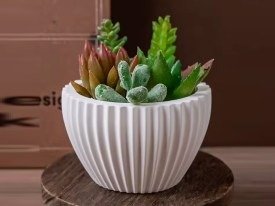 Producto - Molde Maceta Rayada