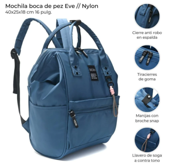 Producto - MOCHILA BOCA DE PEZ