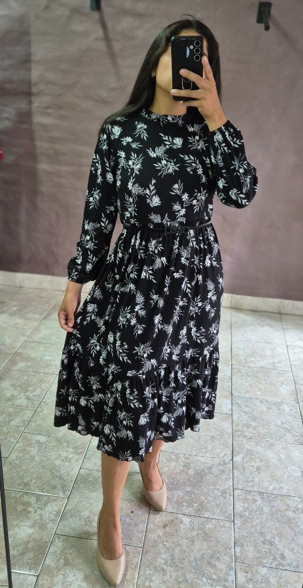 Producto - Vestido manga globo N (Talle L a XXL)