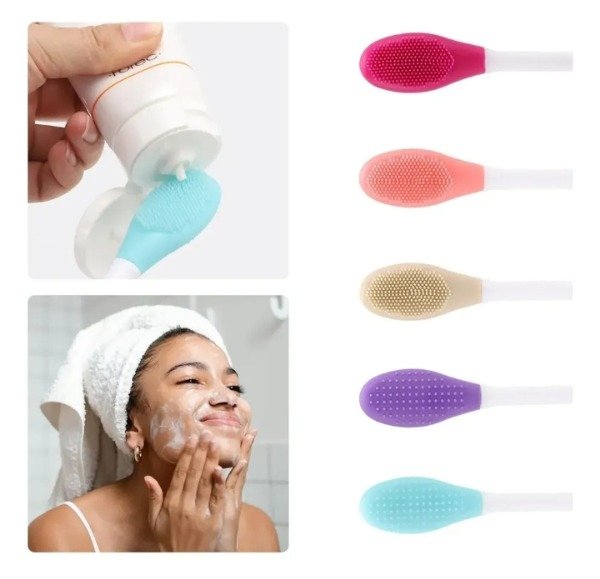 Producto - Cepillo manual exfoliante, espátula y limpieza facial
