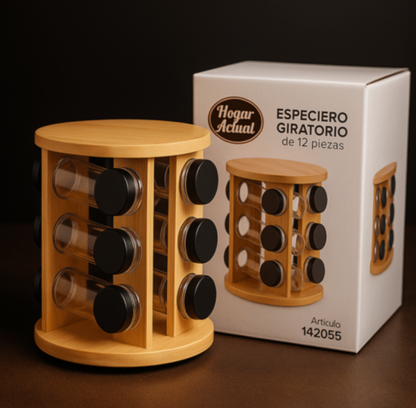 Producto - HA ESPECIERO CIRCULAR MADERA