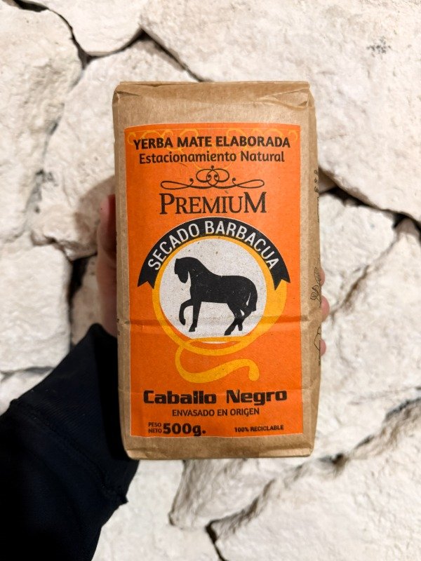 Producto - Yerba Mate Caballo Negro Barbacuá 500gr
