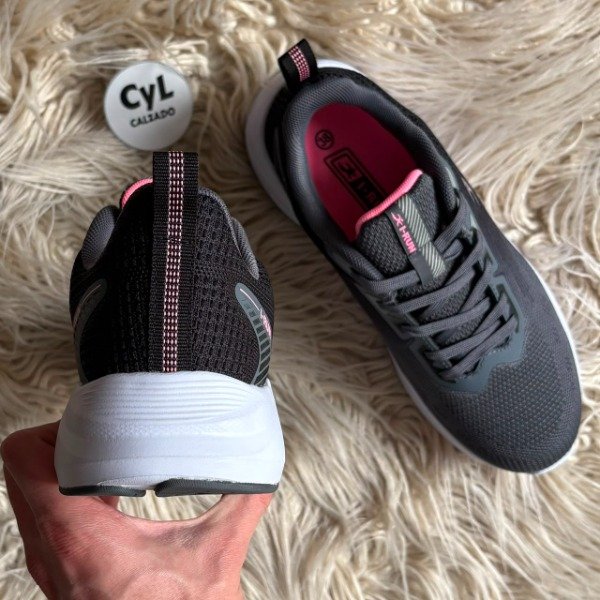 Producto - I RUN Speed Gris / Fucsia - 4