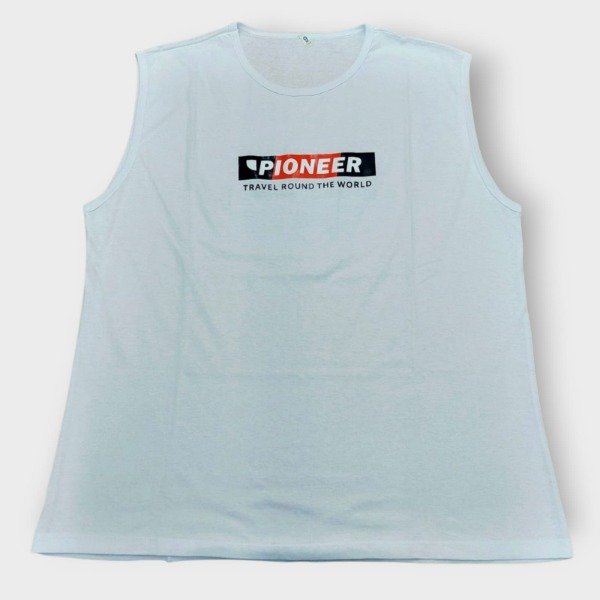 Producto - Musculosa de Hombre Pioneer blanca T9