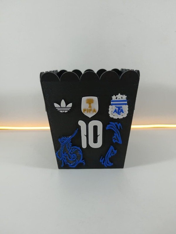 Producto - Pochoclera / Caramelera Selección Argentina - Edición Camiseta Negra y Azul