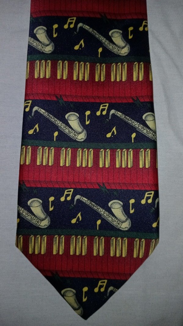 Producto - Vintage silk Jazz sax tie. - 0
