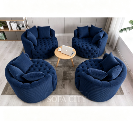 Producto - Puff Capitoné MOON Circular Premium 1mt #OFERTA - 2