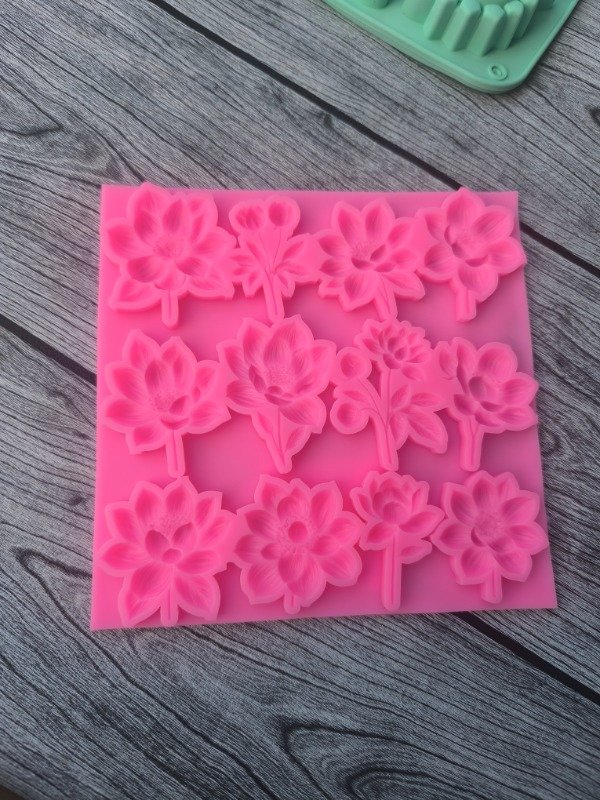 Producto - Molde de silicona flores x12