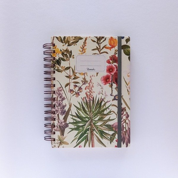 Producto - Agenda 2026 Anillada a5 (15x21cm) Dos días por página - Botánica I