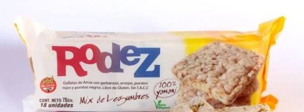 Producto - GALLETITAS DE ARROZ MIX LEGUMBRES RODEZ