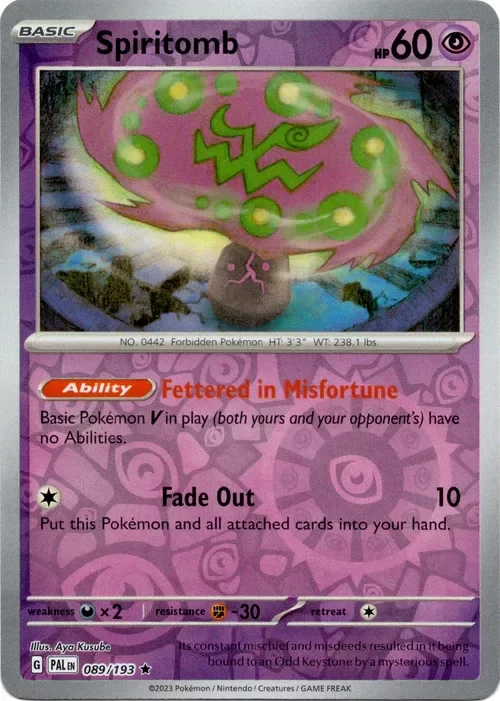 Producto - Spiritomb - 089/193 - Paldea Evolved - Reverse Holo