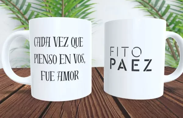 Producto - Taza - Fito paez frase 3