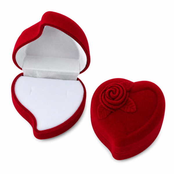 Producto - ESTUCHE CORAZON CON FLOR PANA