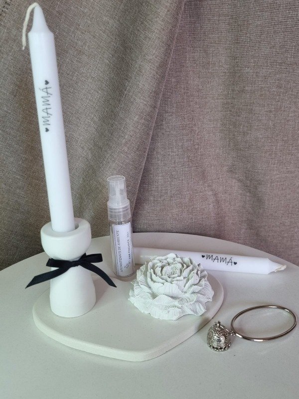 Producto - Día de la Mujer Regalo Box Kit Cemento Plato Flor Difusora Portavela