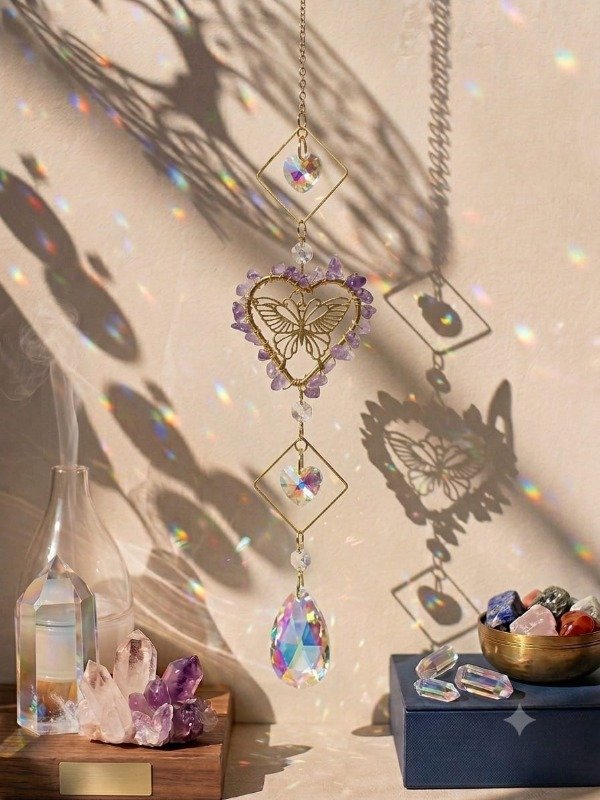 Producto - ATRAPASOL CORAZON MARIPOSA
