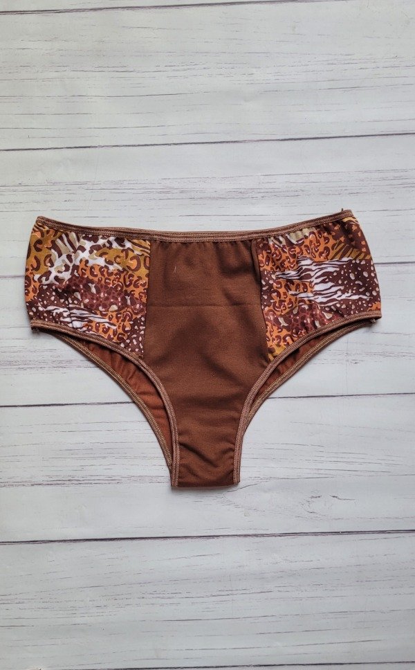 Producto - Culotte combinado marrón y print