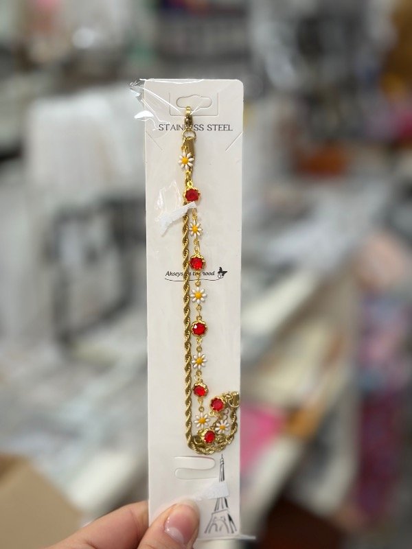 Producto - Pulsera doble acero dorado dijes