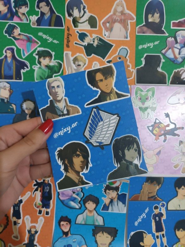 Producto - Plancha de stickers Shingeki no Kyojin / Attack On Titan 2