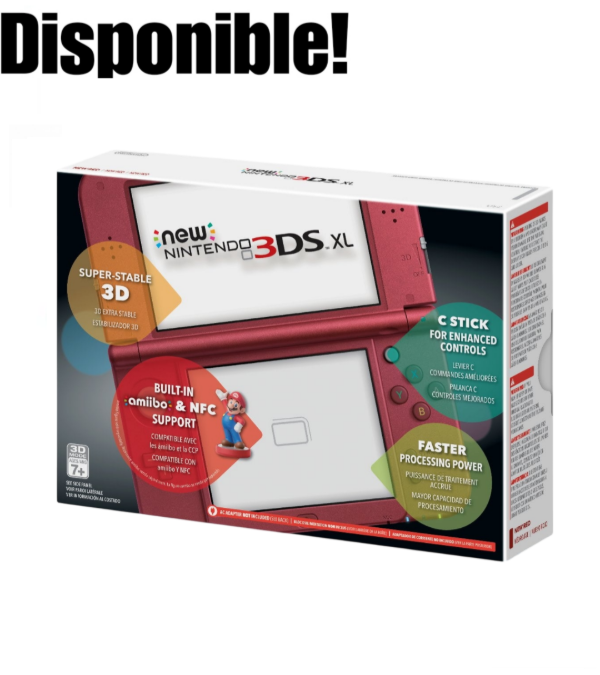 Producto - Consola New 3DS Xl Metallic Red Nueva Sellada
