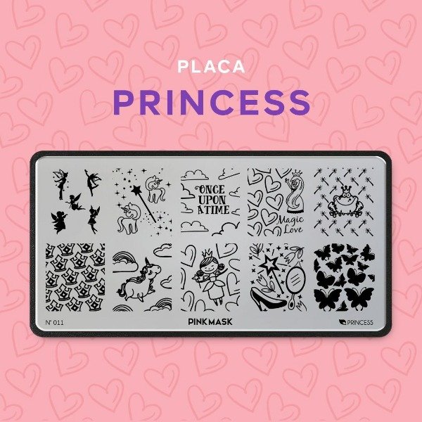 Producto - Placa Stamping Pink Mask Princess #11
