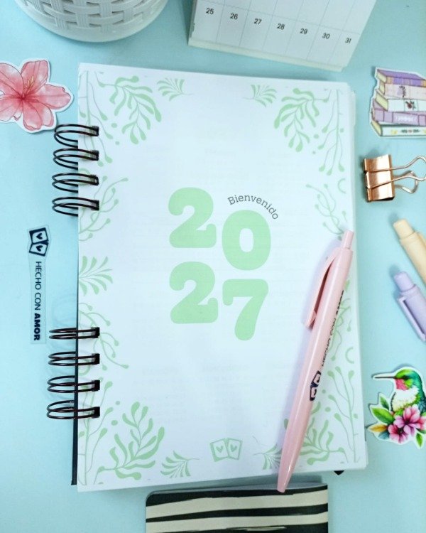 Producto - Agenda semanal Vertical con hoarios Cosmos - 1