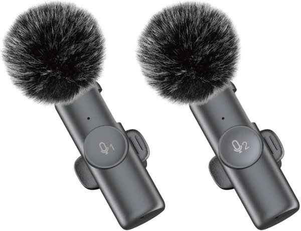Producto - Set dual de micrófonos corbateros inalámbricos Soul Furry