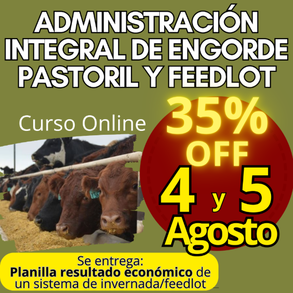 Producto - Curso Online: Administración Integral de Engorde Pastoril y Feedlot - 0