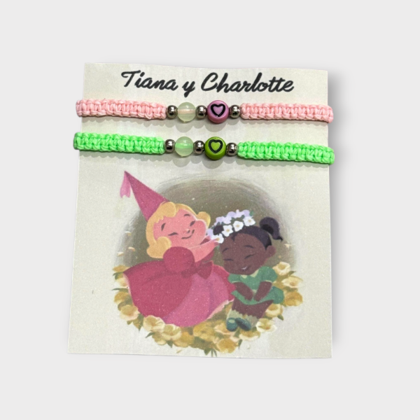 Producto - Pulsera para Compartir x2 Tiana y Charlotte