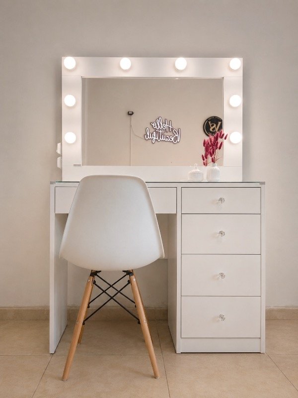 Producto - Maquillador Hollywood Roma cristal con SILLA DE REGALO