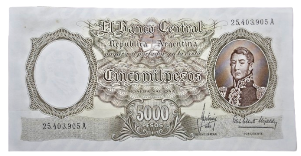 Producto - 5000 Pesos Moneda Nacional (Mastropierro-Elizalde) Bott.2176 XF