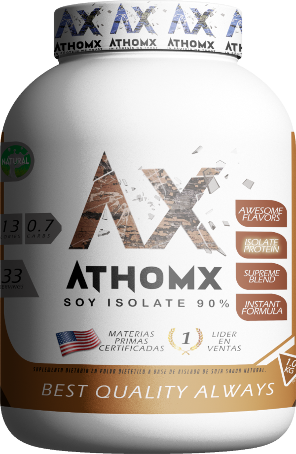 Producto - Soy Protein Athomx 1 kg Proteína De Soja Isolada Veganos