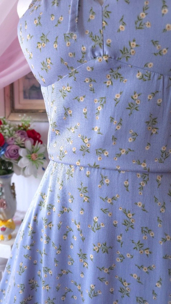 Producto - Vestido Sonia Celeste Estampado! IMPORTADO NUEVO - 3