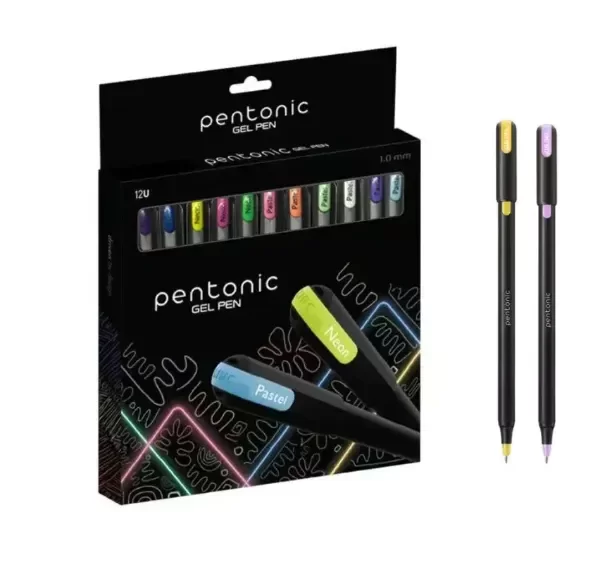 Producto - Lapiceras de color Pentonic gel colores pastel/neón x 12