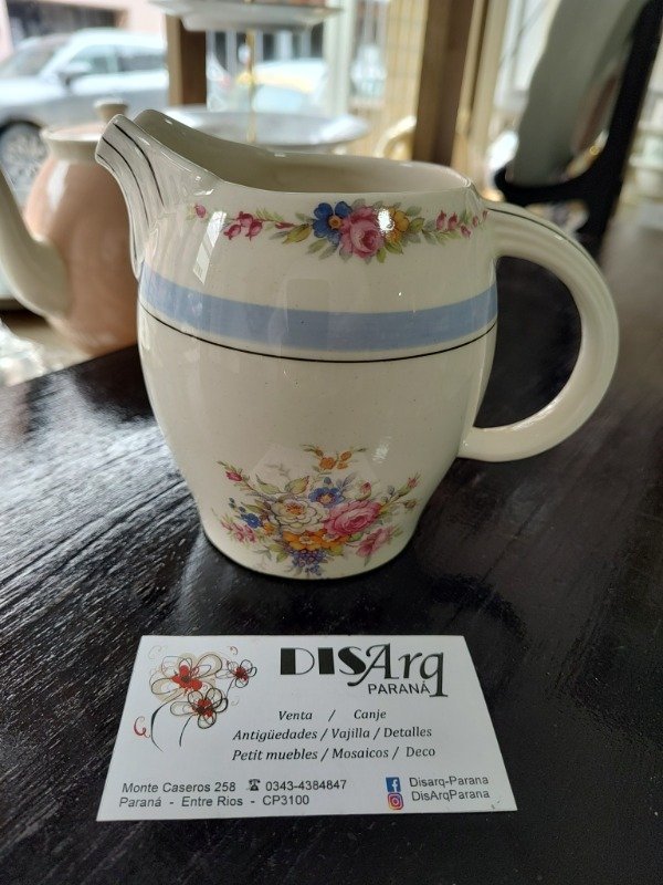 Producto - JARRA LECHERA INGLESA CELESTE