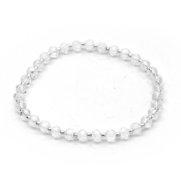 Producto - Pulsera Cristal Tornasol Y Bolitas - Regulable