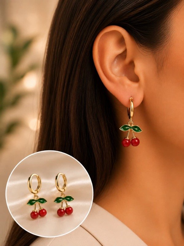 Producto - Aros Argollas cerezitas