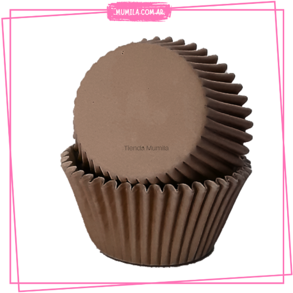 Producto - Pirotines marron n10 x25unidades pirotin cupcake