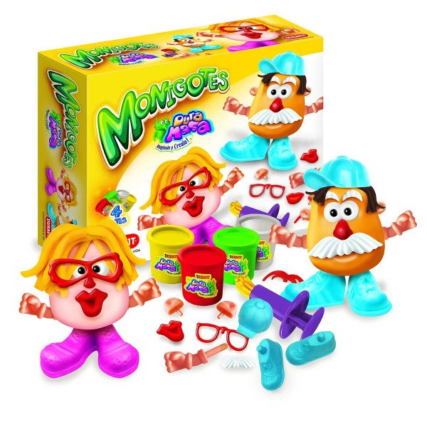 Producto - Juego de Masas Dura Masa con Accesorios Monigotes
