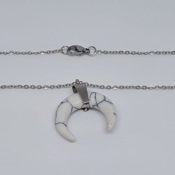 Producto - Collar luna acero x45
