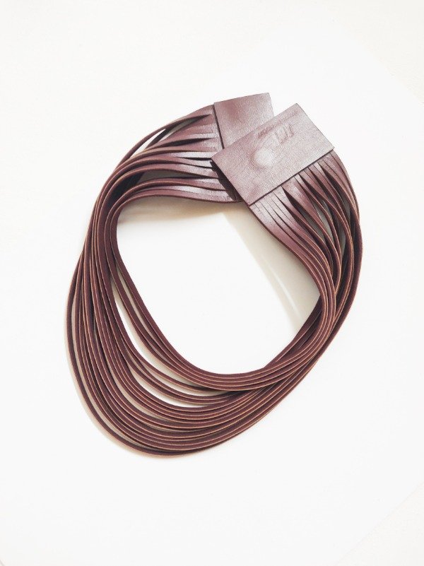Producto - Collar Tribal Borravino Bifaz - 0