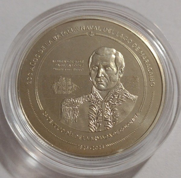 Producto - Colombia 10.000 pesos 2023 Batalla del Lago de Maracaibo. niquel proof 35mm