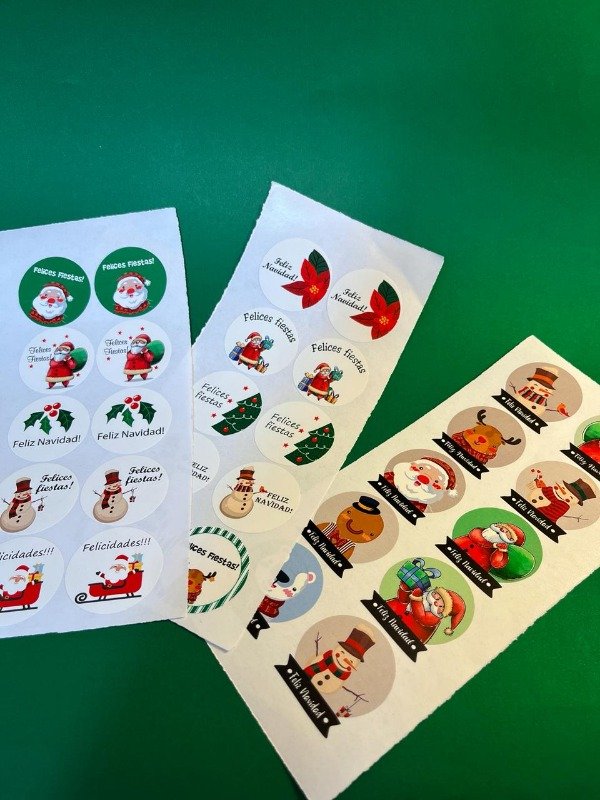 Producto - Stickers Navideños (Plancha de 10u)