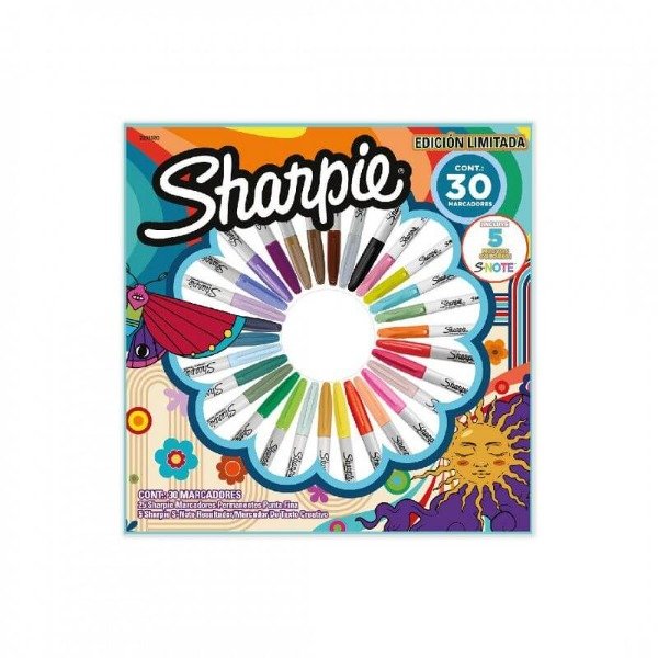 Producto - MARCADOR SHARPIE HOLYDAY RULETA X 30 COLORES