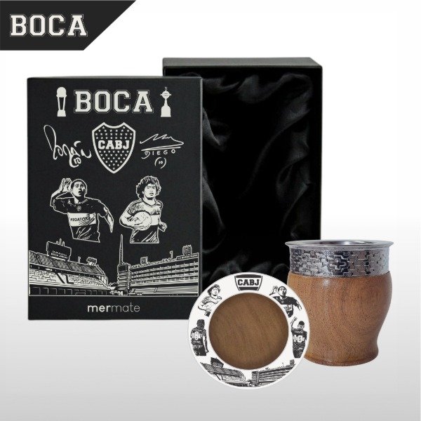 Producto - BOX MATE CON BOMBILLA Y CAJA DE PRESENTACIÓN EXCLUSIVO BOCA 4 ÍDOLOS - 4