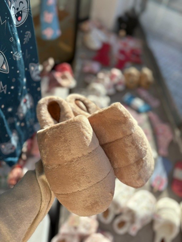 Producto - Pantuflas Almendra rosa viejo