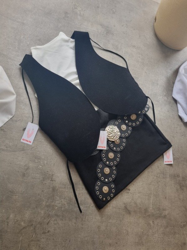Producto - Chaleco gamuzado negro