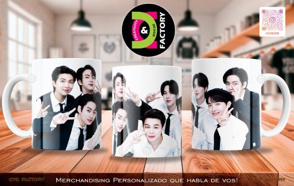 Producto - Taza BTS - TZ-RT-BL-11OZ-253-MUS-BTS